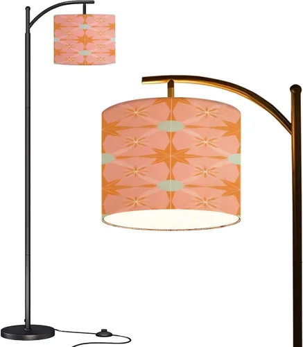 Miniatura 10 de Arc Floor Lamp Aesthetic mid century seamless retro design Decorative 50 s 60 s 70 s Tall Standing Lamp Modern Dimmable with Remote Adjustable Drum
