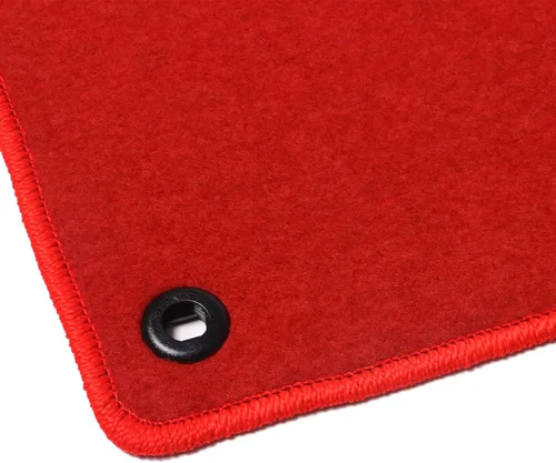 Miniatura 6 de FREEMOTOR802 Alfombrillas de nailon para automóvil, para Honda Civic 2016-2021, accesorios interiores de repuesto antideslizantes, color rojo, 4