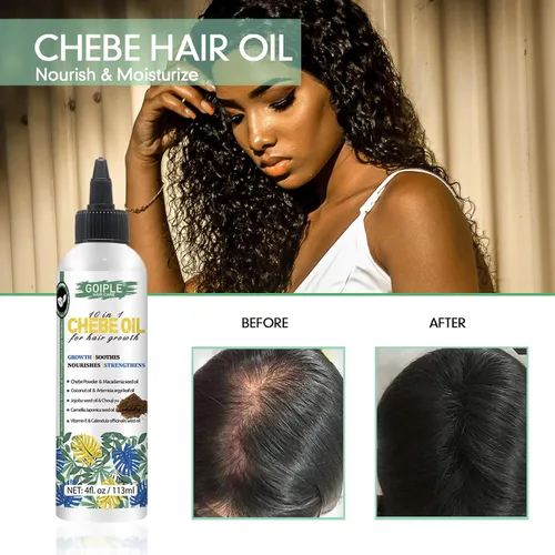 Miniatura 6 de WOZUTUNT 4 FL OZ Aceite natural de cabello Chebe para el crecimiento del cabello, hidratante para el cuero cabelludo, para todo tipo de cabello