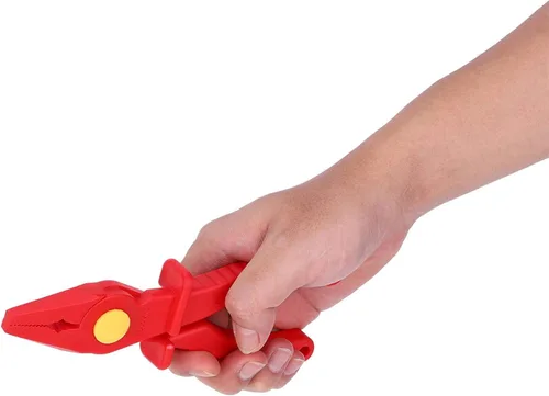 Miniatura 5 de Oumefar Herramienta de mano eléctrica de mano de 7,7 pulgadas de plástico cómodo agarre 1000 V Alicates de corte aislados de alto voltaje