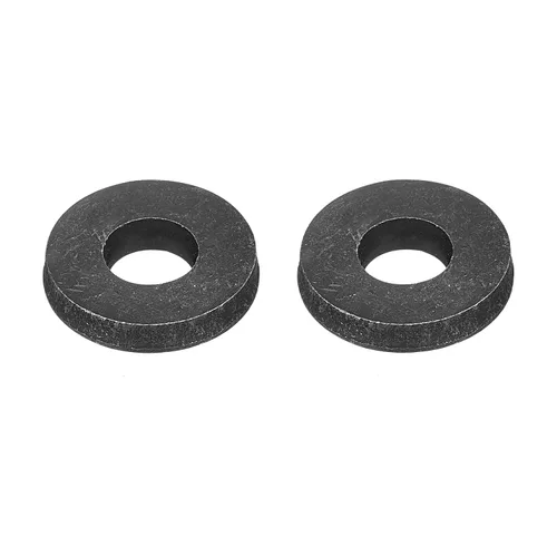 Miniatura 6 de Uxcell Arandela plana de acero al carbono para pernos M8, 10 piezas M8 x 16 x 1.5mm, aleación de acero negro oxidado de grado 8.8, sujetadores