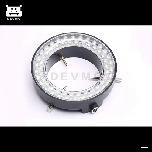 Miniatura 3 de DEVMO Lámpara iluminadora de luz de anillo ajustable de 60 LED para microscopio de zoom estéreo