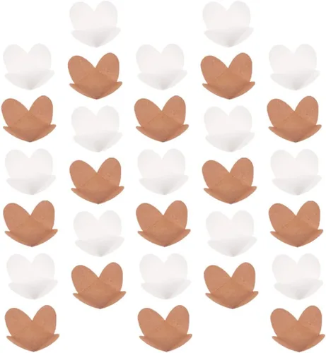 Miniatura 8 de Cabilock 200 piezas de compartimentos de chocolate, forros de trufa de chocolate de caramelo, forros de papel de chocolate, tazas de trufa, mini