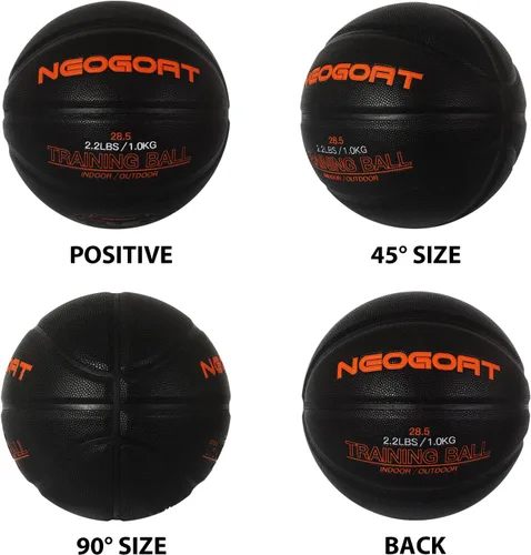 Miniatura 6 de 3LBS/2.2LBS 29.5"/28.5" Weighted Heavy Basketball Training Equipment for in& Outdoor Improving Handling Dribbling, Passing&Rebounding Skills