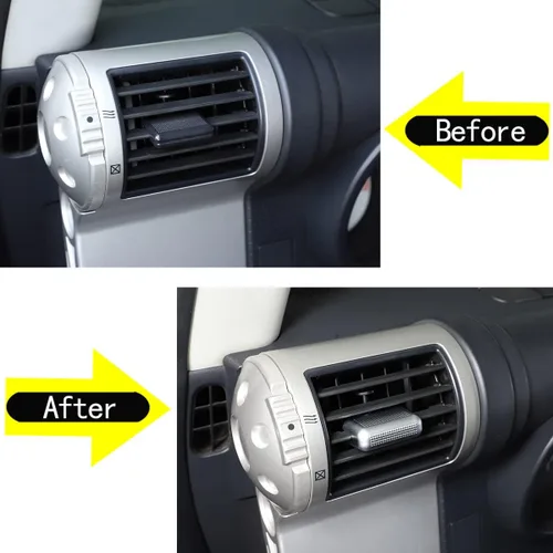Miniatura 2 de Cubierta de palanca de ventilación de aire, perilla de salida de viento, adornos decorativos para Toyota FJ Cruiser 2007-2021, cubierta de botón