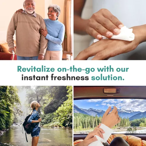 Miniatura 7 de Nurture XL - Toallitas corporales ultra gruesas para adultos con aloe 120 paños desechables extra grandes de limpieza húmeda sin enjuague, ducha