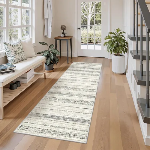 Miniatura 34 de Miukiki Alfombra marroquí lavable de 2 x 3 pies para sala de estar, antideslizante, plegable, grande y suave, para comedor y dormitorio