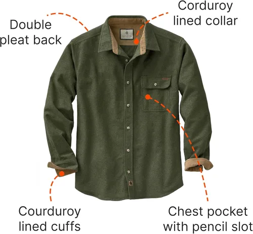 Miniatura 5 de Legendary Whitetails Camisa de franela para hombre Buck Camp