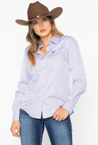 Miniatura 5 de Cinch Camisa de manga larga Tencel para mujer, Blanco