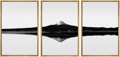 Miniatura 102 de SIGNWIN Lienzo enmarcado para pared, juego de arte nublado de tormenta, cielo, bosque otoñal, árboles, rústico, naturaleza, fotografía, realismo