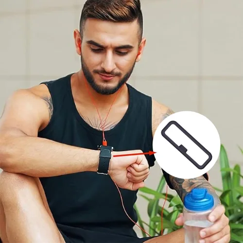 Miniatura 6 de TUCANA 10 correas de reloj compatibles con Garmin Vivoactive 3/Forerunner 645 245/Venu/Vivomove/Fenix 7/Fenix 6/Fenix 5 Band Keeper, retenedor
