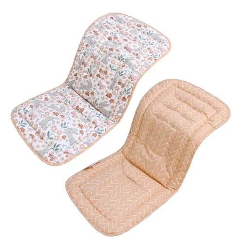 Miniatura 32 de Cojín para Carrito de Bebé, Colchoneta Silla Paseo Universal Transpirable, Cojín para Sillas de Paseo 100% Algodón, 34x78cm 1 Paquete