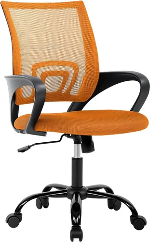 Miniatura 12 de BestOffice Silla de oficina ergonómica de malla para computadora, soporte lumbar, taburete ejecutivo ajustable, silla giratoria con ruedas