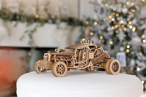 Miniatura 5 de Wood Trick Mad Buggy Car - Rompecabezas de madera 3D para adultos y niños para construir, paseos de hasta 25 pies, diseño detallado y resistente