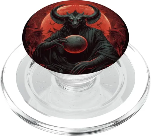 Miniatura 7 de Baphomet - PopSockets abstractos ocultos de luna roja intercambiables PopGrip