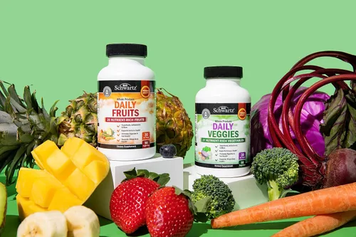 Miniatura 9 de Suplemento diario de frutas y verduras para mujeres y hombres (suministro de 1 mes) más limpieza de 15 días para la salud del colon y el intestino