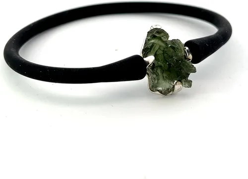 Miniatura 2 de Pulsera de piedra moldavita de Stones Desire, Vidrio
