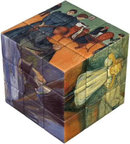 Miniatura 7 de Serie temática de pintura famosa, cubo mágico, obra maestra de celebridades, cubo de transformación de fotos, regalo creativo, juguetes