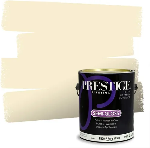 Miniatura 99 de PRESTIGE Paints Exterior Paint and Primer In One, 1-Gallon, Satin, Comparable Match of Benjamin Moore* Royal Linen* 931BM-PCM