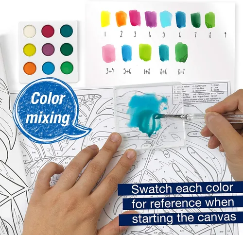 Miniatura 7 de Faber-Castell - Pintura por número Acuarela Bold Floral – Kit de pintura para adultos