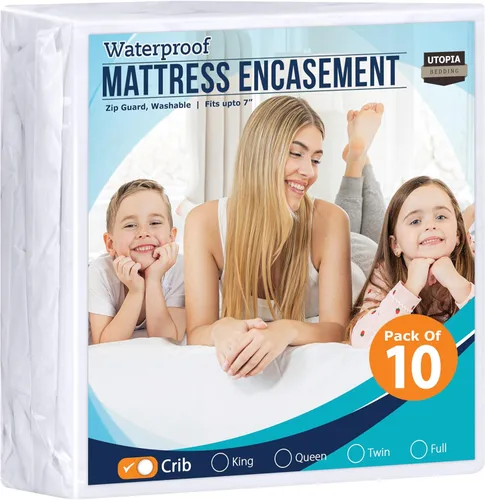 Miniatura 33 de Utopia Bedding - Protector de colchón impermeable tamaño Queen, con cierre, a prueba de chinches y ácaros, funda de colchón absorbente de seis lados
