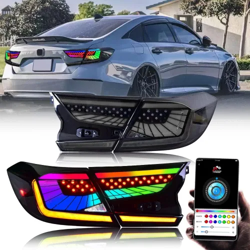 Miniatura 16 de T T-ABC Nuevas luces compatibles con Honda Accord 2018-2025, LX EX EXL Sport Touring Hybrid Faro delantero delantero de 10ª generación Accesorios
