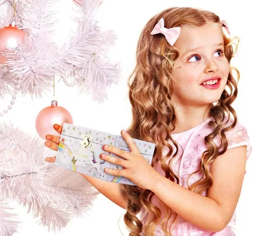 Miniatura 7 de RR ROUND RICH DESIGN Caja de almacenamiento de joyas musicales con purpurina y juego de joyas para niñas pequeñas con unicornio giratorio y arco