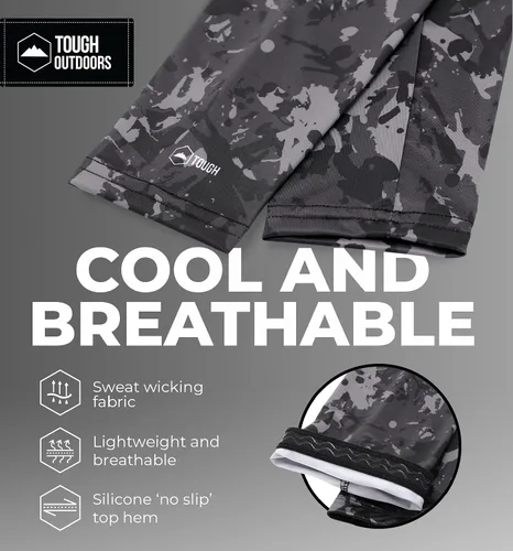 Miniatura 6 de Tough Outdoors Mangas deportivas de compresión para hombres y mujeres, para jóvenes, niños, baloncesto, tiro de fútbol, béisbol