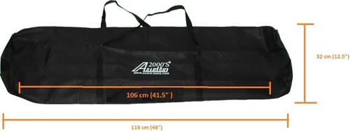 Miniatura 2 de AUDIO 2000'S ACC4395-99 - Bolsa de transporte de lona con soporte de altavoz de alta resistencia con solapa divisora interna, cremallera confiable