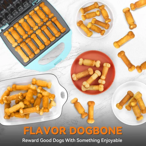 Miniatura 5 de Baker's Friend Máquina para Hacer Golosinas para Perros en 2 Formas, 16 Moldes de Huesos para Golosinas para Perros, Regalos para Amantes