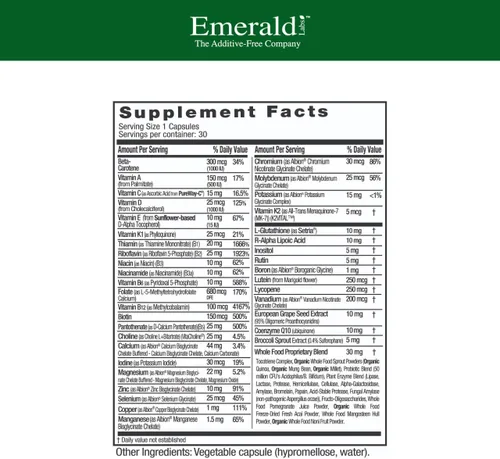 Miniatura 2 de EMERALD LABS Multivitamínico 1-Diario para Mujeres 45+ - Multivitamínico Completo para Apoyo Integral, Salud Ósea y Cardíaca* - Diseñado
