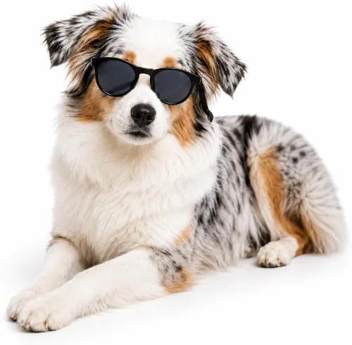 Miniatura 4 de G006 Disfraz para perro y mascota, estilo retro de los años 80, lentes de sol ajustables para razas medianas de 20 a 40 libras, para fiesta, Panto