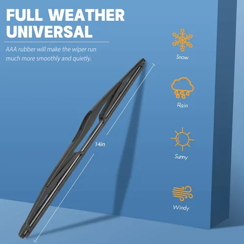 Miniatura 3 de MIKKUPPA 21"+21"+14" Limpiaparabrisas - Reemplazo para Land Rover Discovery 2 de 1999-2004 - Limpiaparabrisas frontales para todas las estaciones