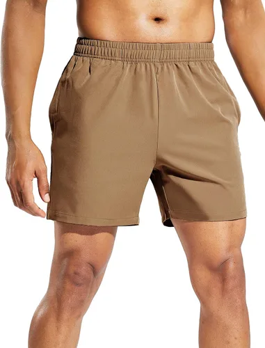Haimont Pantalones cortos deportivos para hombre de 5 pulgadas para gimnasio, deportes, entrenamiento activo con bolsillos, secado rápido,