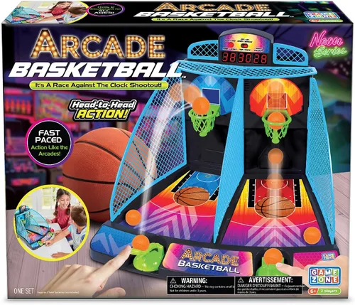 Miniatura 8 de Game Zone Arcade Mini Golf - Juego de mini golf interactivo de mesa con 9 hoyos y obstáculos móviles para 1-4 jugadores de 6 años en adelante