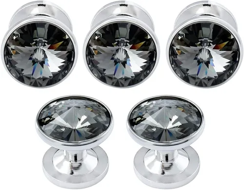 Miniatura 25 de HAWSON Gemelos para hombre con juego de tachuelas de camisa de 4/6 piezas, caja de regalo, joyería para hombre o accesorios para boda, fiesta
