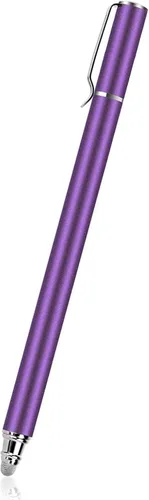 Lápiz capacitivo morado con punta de fibra de aluminio ligero compatible con Motorola Moto G Power (2022) - Moto G Pure - Moto G Stylus - Moto G