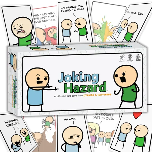 Miniatura 4 de Mejora de la cubierta de Peligro de broma #3 - Paquete de expansión para divertidos juegos de fiesta de Cyanide & Happiness, 100 nuevas y divertidas