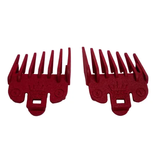 Peine guía para cortapelos Taper King - ¡Adelgazamientos y desvanecimientos a prueba de errores en casa! Ruby (#1 a #3) - Compatible con cortapelos