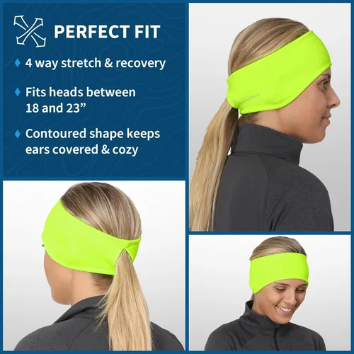 Miniatura 61 de TrailHeads - Diadema para mujer, diseño de cola de caballo, con banda para la oreja que absorbe la humedad, ideal para correr