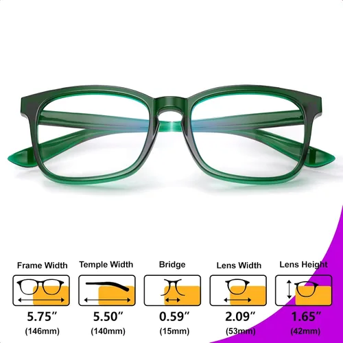 Miniatura 5 de VISOONE - Lentes cuadrados con bloqueo de luz azul y antireflejante para computadora, videojuegos; para mujeres y hombres MONTANA