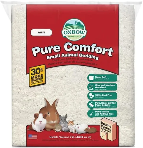 Miniatura 17 de Oxbow Pure Comfort Cama, Cama para Conejo, Hámster y Cobaya, Suministros de Conejito para Caja de Arena, Seguro para Mascotas, 99.9% Sin Polvo