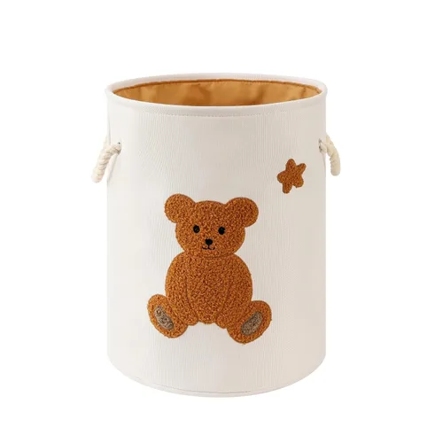 Cesta de lavandería para niños, cesta de lavandería para bebé, juguetes de peluche, cestas de almacenamiento para decoración de habitación de niños
