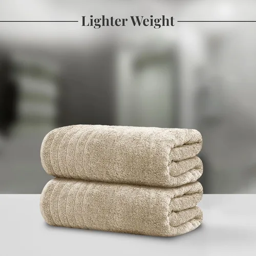 Miniatura 2 de Tens Towels - Paquete de 2 sábanas de baño extra grandes de 35 x 70 pulgadas, 100% algodón, más grandes y más ligeras, secan más rápido, súper