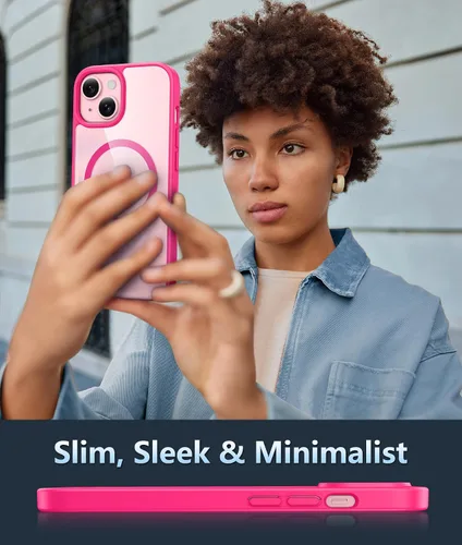 Miniatura 286 de FNTCASE Funda para iPhone 13 Pro-Max: Fundas magnéticas transparentes compatibles con Magsafe Slim anti amarillamiento protección contra caídas