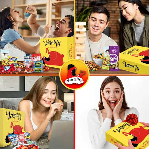 Miniatura 6 de Caja de aperitivos variada, cesta de regalo de surtido (84 unidades) Paquete de regalo variado perfecto para hombres, mujeres, adultos, oficina