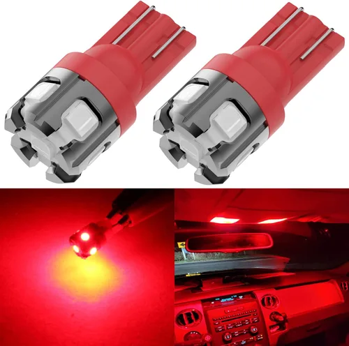 Miniatura 9 de PHINLION 194 foco LED amarillo ámbar súper brillante 168 2825 2827 T10 W5W miniatura focos LED de repuesto para luces de interior de coche, domo