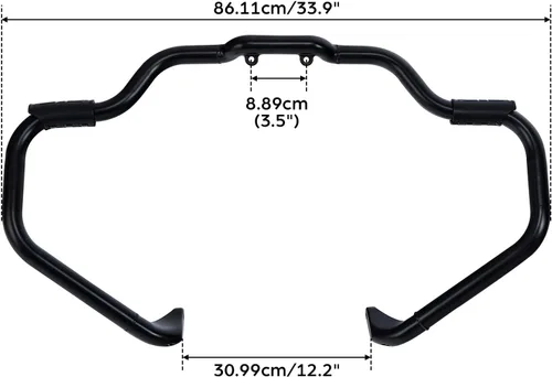 Miniatura 7 de TCT-MOTORPARTS Barra de choque de carretera con protector de motor para bigote, apta para Indian 2014-2024 Chieftain; Chieftain Dark