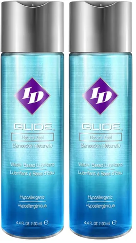 Miniatura 11 de ID Glide 64 oz (1892 ml) Lubricante personal a base de agua hipoalergénico para hombres, mujeres y parejas, sensación natural de deslizamiento