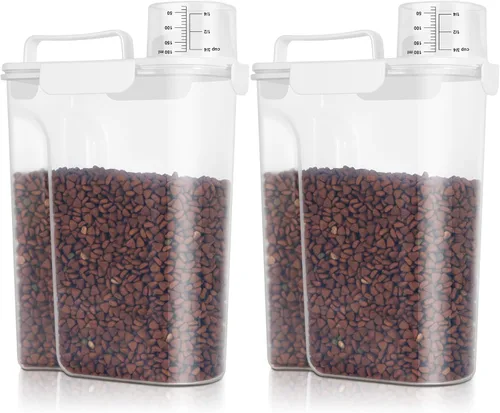Miniatura 16 de TBMax Contenedor de Almacenamiento de Comida para Gatos y Perros de 5 a 7 libras, Contenedor Secundario de Almacenamiento de Comida para Mascotas